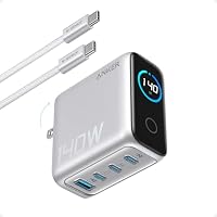 Anker Laptop Charger, 140W MAX USB C Charger, 4-Port Multi-Device